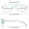 ABETOS Aviator Reading Glasses for Women Men Blue Light Blocking Oval Retro Fashion Double Bridge Computer Reader, Clear Pink Clear Brown+2.0 view 2
