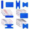 200 Pcs Waterproof Blue Bandaids, 4 Shapes Food Service Blue Detectable Adhesive Flexible Bandages with Quilt-Aid Pad, Breathable Bandaids for Catering Wound Care and Protection view 1