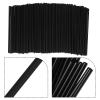 Didiseaon Disposable Black Plastic Cocktail Swizzle Sticks and Coffee Stirrer Straws 13cm Straight 1000pcs for Bars Cafes Restaurants view 3
