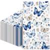 100Pcs Butterfly Floral Guest Napkins, Decorative Hand Towels Disposable Paper Butterfly Flower Garden Blossom Wildflowers Bathroom Towel view 1