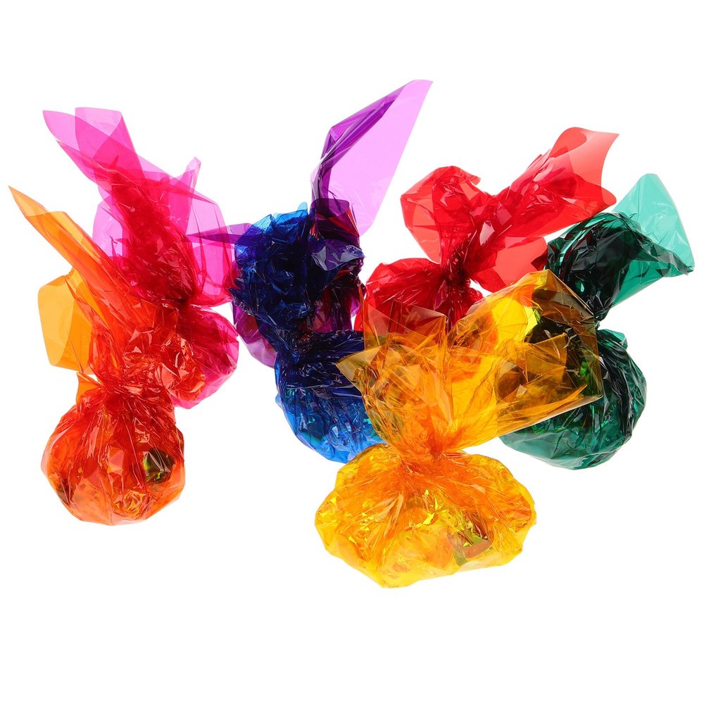 HANABASS 21pcs Colorful Cellophane Wrap Sheets A4 29x21cm Multi-use Wrapping Paper for Crafts DIY Candy Basket Packaging