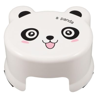 TOYANDONA Thickened Non-Slip Plastic Bathroom Step Stool with Cute Cartoon, Small Shower and Potty Training Stool for Boys and