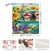 Sturin Spring Pit Bull Dog Truck Sunflower Face Mask Balaclava Scarf Windproof Face Cover Multifunctional Bandana for Men Women view 3