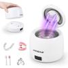 AIVIGOR Dental Ultrasonic Retainer Cleaner Machine - 45kHz Separable Dental Cleaning Pod with Digital Timer & 200ML Tank - Professional Device for Dentures, Aligners, Mouth Guards, Braces, Jewelry view 1