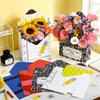 12 Pcs Teacher Appreciation Gifts Teacher Gift Boxes Florist Bouquet Envelope Boxes Stripe Paper School Teacher Floral Envelope Gift Boxes,Back to School Flower Bouquet Packaging Gift Box Wrapping for Party Favors view 2