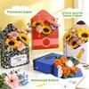 12 Pcs Teacher Appreciation Gifts Teacher Gift Boxes Florist Bouquet Envelope Boxes Stripe Paper School Teacher Floral Envelope Gift Boxes,Back to School Flower Bouquet Packaging Gift Box Wrapping for Party Favors view 3