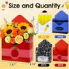 12 Pcs Teacher Appreciation Gifts Teacher Gift Boxes Florist Bouquet Envelope Boxes Stripe Paper School Teacher Floral Envelope Gift Boxes,Back to School Flower Bouquet Packaging Gift Box Wrapping for Party Favors view 4