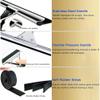 Aluminum Window Cleaner Kit with 13-50 Ft Telescoping Pole - Ideal for High Windows, Solar Panels & Smooth Surfaces - Ultimate Outdoor Cleaning Tool view 4