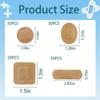 120Pcs Breathable Fabric Small Bandages, Round Oval and Square Flexible Adhesive Strips for Face and Small Wounds Protection Care(Rectangle) view 2