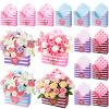 12 Pcs Gifts for Mothers Day Florist Box Mothers Day Bouquet Envelope Boxes Stripe Mother Gifts Floral Envelope Boxes Paper,Flower Bouquet Packaging Gift Box Wrapping for Wedding Birthday Party Decoration view 1