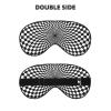 WAVMKSL Black White Checkered Vortex Eye Mask for Women Men Elastic Sleeping Cover Adjustable Blackout Sleep Mask for Travel Nap view 2
