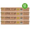 Eco Green Living Biodegradable Cling Film Bio Cling Wrap 100% Compostable, BPA & Plastic-Free Food Wrap, Vegan, Fridge & Freezer Safe, Recyclable Cardboard Dispenser. 4 Pack 30cm x 30m view 2