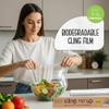 Eco Green Living Biodegradable Cling Film Bio Cling Wrap 100% Compostable, BPA & Plastic-Free Food Wrap, Vegan, Fridge & Freezer Safe, Recyclable Cardboard Dispenser. 4 Pack 30cm x 30m view 3