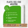 Eco Green Living Biodegradable Cling Film Bio Cling Wrap 100% Compostable, BPA & Plastic-Free Food Wrap, Vegan, Fridge & Freezer Safe, Recyclable Cardboard Dispenser. 4 Pack 30cm x 30m view 4
