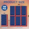 250th Anniversary 4th of July Disposable Paper Napkins, 200 Pcs US Flag Patriotic Red White Blue 2-Ply Luncheon Napkins for America 250th Independence Day Memorial Day Patriotic Party Supplies view 2
