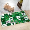 Soft Shag Doormat St. Patrick's Day Lucky Shamrock,Non Slip Bath Rug Absorbent Mat Gnome Horseshoe Retro Plaid,Washable Door Mats Microfiber Runner Carpet for Kitchen,Bathroom,Laundry Entrance view 1