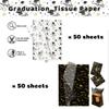 100 Sheets 2026 Graduation Tissue Paper Bulk 19.7 x 13.8 Inch Graduation Cap Diploma Pattern Gift Wrapping Paper for Graduation Party Gift Packaging DIY Art Craft Supplies Class of 2026 Graduation view 3