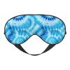 WAVMKSL Blue Tie Dye Eye Mask for Women Men Elastic Sleeping Cover Adjustable Blackout Sleep Mask for Travel Nap view 1