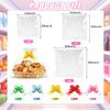 100Pcs Shrink Wrap Bags for Gift Baskets, Large Clear Plastic Heat Shrink Cellophane Bags with 5Color Pull Bows for Halloween Easter Valentine's Day Mother's Day 20"X 28", 16"X 24", 14"X 20" view 4