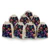 Trippy Magic Mushroom Drawstring Bags 8pcs Reusable Muslin Bag Sacks Gift Pouch for Party Wedding Home Storage view 1