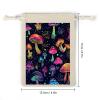 Trippy Magic Mushroom Drawstring Bags 8pcs Reusable Muslin Bag Sacks Gift Pouch for Party Wedding Home Storage view 2