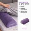 MONREMO Inflatable Bed Rails for Toddlers (Set of 2) - Portable Travel Bed Bumpers for Kids - Non-Slip Safety Guard with Washable Cover - Fits Twin, Full, Queen & King - Blow Up Side Rail Barrier view 4