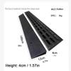 LARAKVEAKV 0.6" Rise Wheelchair Threshold Ramp Solid Rubber Entry Curb Ramp Non-Slip Door Ramps Wheelchair Ramp For Home Entrance, Load Capacity 3000 LBS(Height: 4cm/1.57in) view 3