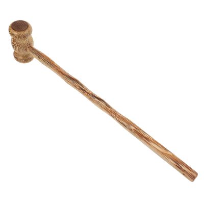 Hemoton Wooden Back Massage Hammer Manual Knock Massager with Solid Wood Handle for Shoulder and Foot Relaxation, Ergonomic Manual Beat Massager Suitable for Home Wellness and Therapy