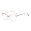 Fantiace Cat Eye Frame Metal TR90 Glasses Kids Eyeglasses Blue Light Blocking Children Eyewear Boys And Girls (C8) view 1