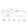 Fantiace Cat Eye Frame Metal TR90 Glasses Kids Eyeglasses Blue Light Blocking Children Eyewear Boys And Girls (C8) view 3