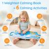 Joyreal Weighted Calming Book for Kids - 6-in-1 Calm Down Corner Supplies for Autism, ADHD & SPD, Washable Sensory Lap Pad Quiet Book to Help Kids Regulate Emotions, Relieve Anxiety & Calm Down view 2