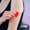 VICASKY Heart Shaped Adhesive Bandages 30pcs Small Breathable Wound Patches Portable First Aid Care for Injuries and Scrapes view 3