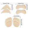 10 Pairs Heel Pads for Shoes, Self-Adhesive Suede Heel Protectors & Toe Pads Inserts, No-Slip Washable Cushions for Women Men (Beige & Black) view 4