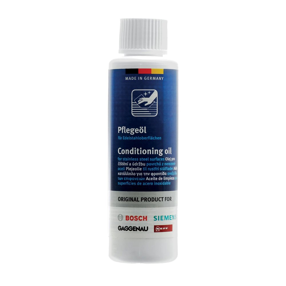 Conditioning Oil for Stainless Steel Surfaces 100ml compatible with Bosch Siemens Neff Gaggenau
