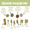 Rice Crackers Mix with Wasabi Peas, Crunchy Coated Peanuts, Cracker Nuts, Japanese Peanuts, Resealable Bag, 22 oz view 2