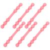 SOLUSTRE 10pcs Pink Silicone Mask Ear Hooks Mask Cord Buckle Ear Protective Strap Extenders for Comfortable Adjustment and Anti-Ear Use view 1