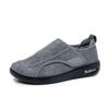 Diabetic Shoes for Men & Women Extra Wide Slip-on Shoes - Adjustable Walking Shoes for Swollen Feet, Elderly Sensitive Feet & Neuropathy, Air Cushion Sole Non-Slip Mules for Indoor & Outdoor Grey view 1