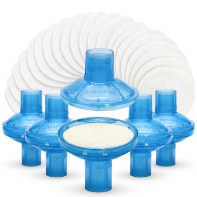 Inline Air Hose Filter Kit for CPAP Tubing Replaceable Filters with 5 Reusable Housings (20 Uses) Compatible with AirSense 10/11, DreamStation & Standard 22mm Connections