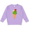 inktastic Apple Ice Cream Cone Sweet Treat Toddler Sweatshirt 7 Lavender 4819d view 1