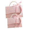 VALICLUD Box Set with Pink Small and Medium Flower Boxes, Paper Storage Packaging for Wedding Favors, Party Decorations, and Candy Present Wrapping Accessories view 1