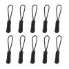 10PCS Black Zipper Pull Replacement Set, Zipper Head Replacement for Backpacks, Luggage, Jackets, Wallets, Suitable for Sewing Fasteners and DIY Projects view 1