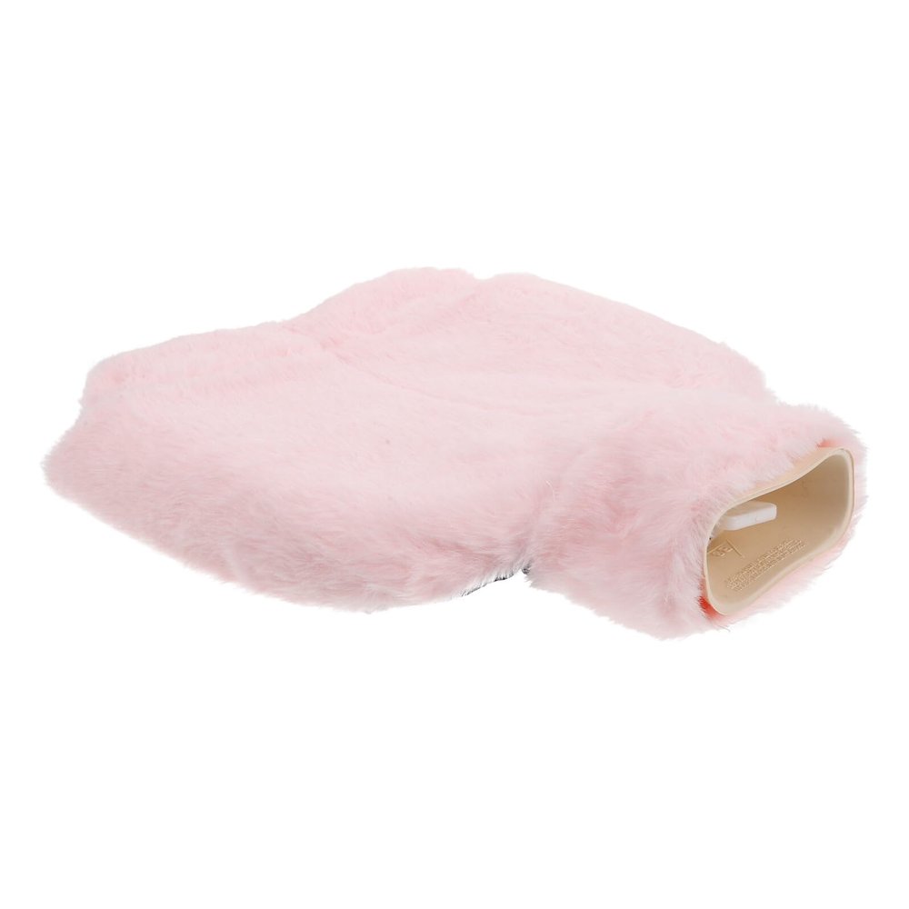 TOVINANNA 2l Hot Water Bag with Plush Cover Foot Warmer Slipper Type Refillable Warm Water Pouch Detachable Washable Heating Pad for Winter Foot Relief