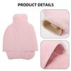 TOVINANNA 2l Hot Water Bag with Plush Cover Foot Warmer Slipper Type Refillable Warm Water Pouch Detachable Washable Heating Pad for Winter Foot Relief view 3