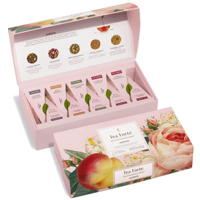 Tea Forte Tea Sampler, 10 Pyramid Infuser Bags, Premium Tea Gift Set