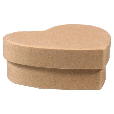 MAGICLULU Heart Shaped Kraft Paper Box 8.5x7.5x3cm, Small Valentines Day Candy Packaging, Decorative Paper Display Box for Treats