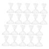 Ciieeo 20 Sets 8-inch Cake Cellophane Packaging Bags with Base and Gold Twist Ties, Plastic Wrap Bags for Cake Storage and Wrapping Supplies view 1