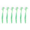 HONITANO 6pcs Dual-Ended Denture Brush for False Teeth - Ergonomic Handle Toothbrush with Soft Bristles - Green Oral Cleaning Tool for Elderly Denture Care Deep Clean view 1