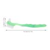 HONITANO 6pcs Dual-Ended Denture Brush for False Teeth - Ergonomic Handle Toothbrush with Soft Bristles - Green Oral Cleaning Tool for Elderly Denture Care Deep Clean view 2