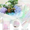 LALADEFIEE Iridescent Rainbow Cellophane Wrap 5.8 Mil 56cm X 10 Yards Decorative DIY Bouquet Wrapping Paper for Flower Packaging view 4