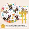 96 Pcs Schnauzer Birthday Party Decoration for Schnauzer Pet Serves 24 view 2